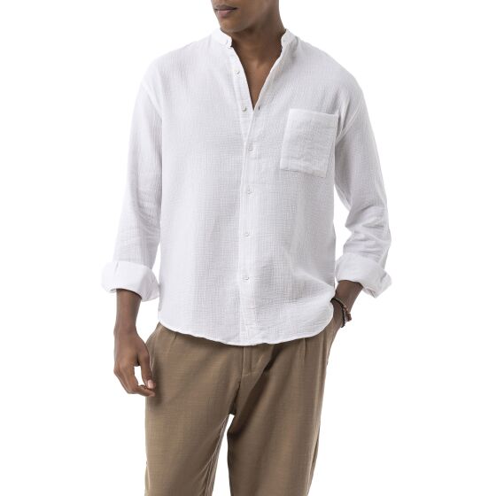 Red Bridge by Spruce Mens Linen Shirt with Buttons, Comfortable Cut