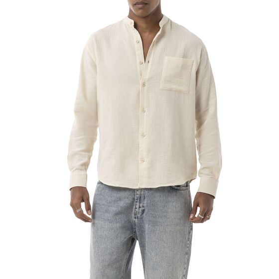 Red Bridge by Spruce Mens Linen Shirt with Buttons, Comfortable Cut