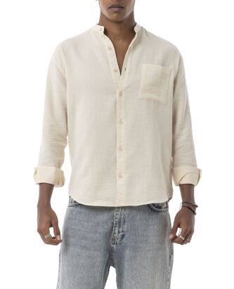 Red Bridge by Spruce Mens Linen Shirt with Buttons,...