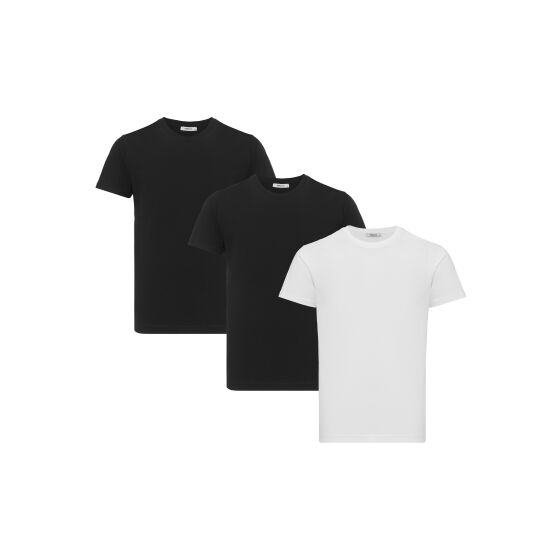 Red Bridge Mens T-Shirt Pack of 3 - Regular Fit Basic Short-sleeved Shirt for Everyday & Leisure