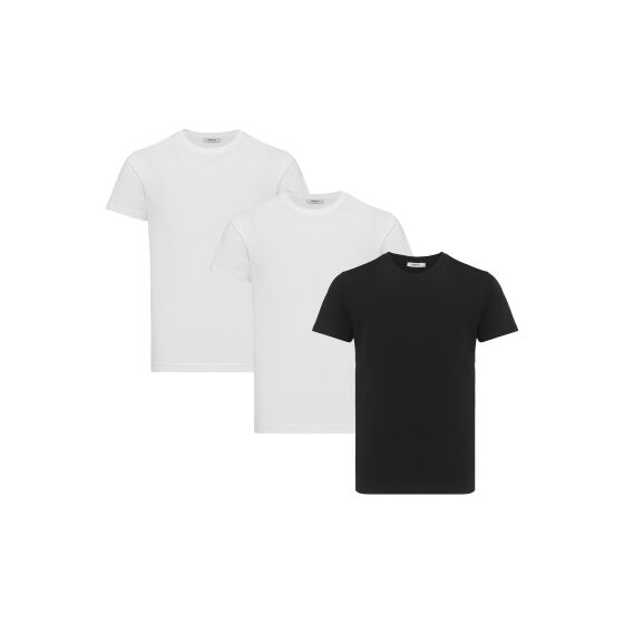 Red Bridge Mens T-Shirt Pack of 3 - Regular Fit Basic Short-sleeved Shirt for Everyday & Leisure
