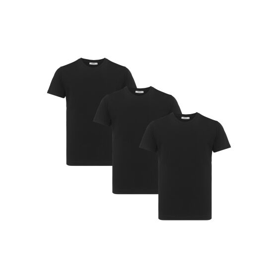 Red Bridge Mens T-Shirt Pack of 3 - Regular Fit Basic Short-sleeved Shirt for Everyday & Leisure