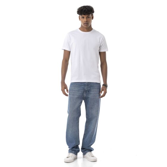 Red Bridge Herren T-Shirt 3er Pack – Regular Fit Basic Kurzarmshirt für Alltag & Freizeit 2Schw-1Wei-XL