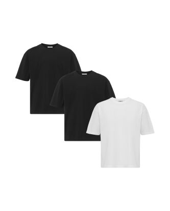 Red Bridge Mens Oversize T-Shirts Pack of 3 - Loose...