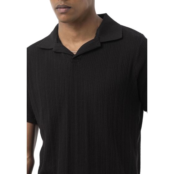 Red Bridge by Tarz Cool Herren Sommer Set Zweiteiler – Strick Polo T-Shirt und Shorts – Atmungsaktiver Freizeitanzug mit Strukturmuster