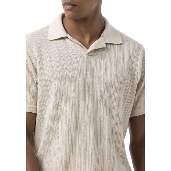 Red Bridge by Tarz Cool Herren Sommer Set Zweiteiler – Strick Polo T-Shirt und Shorts – Atmungsaktiver Freizeitanzug mit Strukturmuster