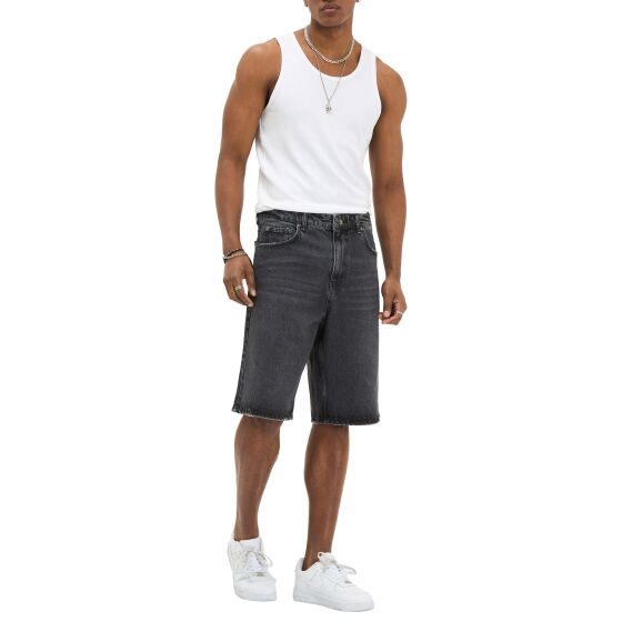 Red Bridge by Denim House Mens Baggy Jeans Shorts in a vintage Look - Wide Fit, 5-Pocket Bermuda denim Trousers for Summer