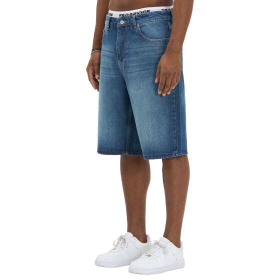Red Bridge by Denim House Mens Baggy Jeans Shorts in a vintage Look - Wide Fit, 5-Pocket Bermuda denim Trousers for Summer