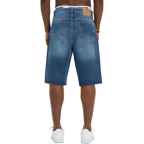 Red Bridge by Denim House Mens Baggy Jeans Shorts in a vintage Look - Wide Fit, 5-Pocket Bermuda denim Trousers for Summer