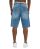 Red Bridge by Denim House Mens Baggy Jeans Shorts in a vintage Look - Wide Fit, 5-Pocket Bermuda denim Trousers for Summer