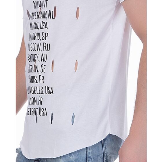 Red Bridge Herren World Travel T-Shirt weiss