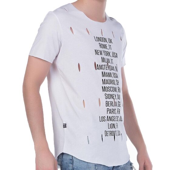 Red Bridge Herren World Travel T-Shirt weiss