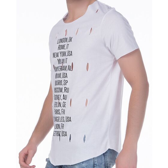 Red Bridge Herren World Travel T-Shirt weiss