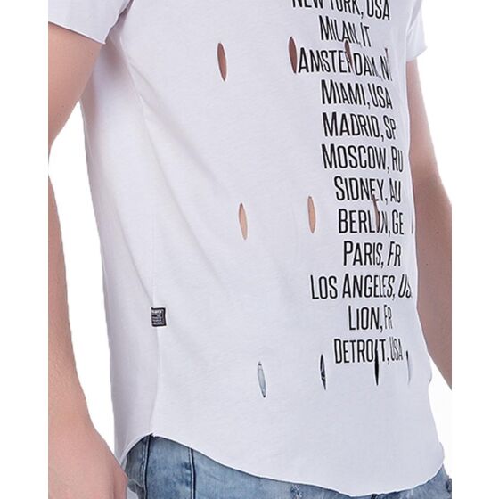 Red Bridge Herren World Travel T-Shirt weiss