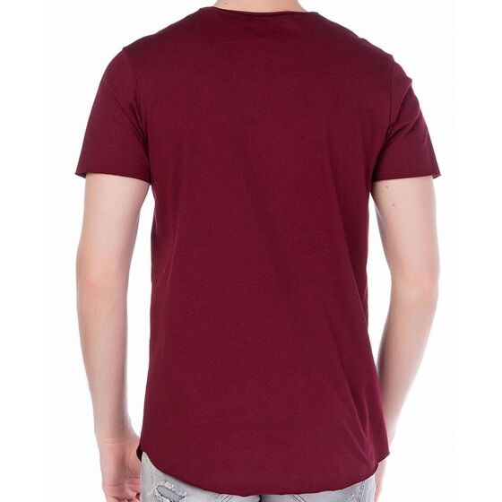 Red Bridge Herren World Travel T-Shirt bordeaux