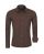 Red Bridge Mens Basic Design Slim Fit Long Sleeve Shirt Brown 2XL