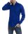 Red Bridge Herren Basic Design Slim Fit Langarm Hemd Saxeblue 2XL