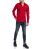 Red Bridge Herren Basic Design Slim Fit Langarm Hemd Red 2XL