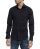 Red Bridge Mens Basic Design Slim Fit Long Sleeve Shirt Dark Blue 2XL
