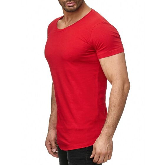 Red Bridge Herren Basic Oversized T-Shirt rot