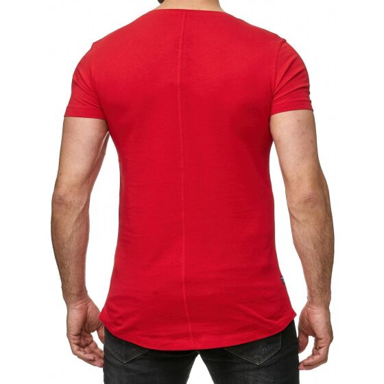 Red Bridge Herren Basic Oversized T-Shirt rot