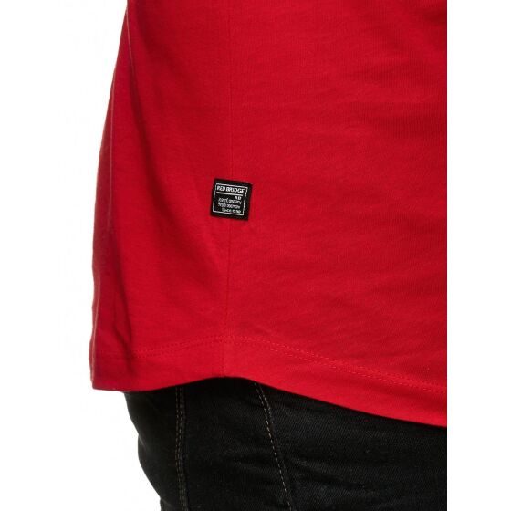 Red Bridge Herren Basic Oversized T-Shirt rot
