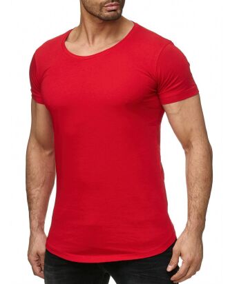 Red Bridge Herren Basic Oversized T-Shirt rot
