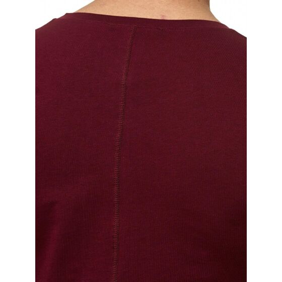 Red Bridge Mens Basic Oversized T-Shirt bordeaux