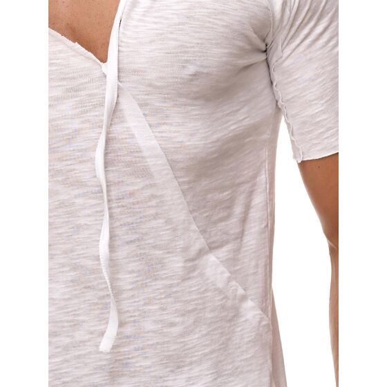 Red Bridge Herren Asymmetric Oversize Basic T-Shirt weiss