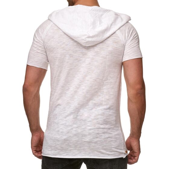 Red Bridge Mens Asymmetric Oversize Basic T-Shirt white