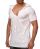 Red Bridge Mens Asymmetric Oversize Basic T-Shirt white