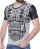 Red Bridge Mens Squared Skull T-Shirt Gray Black