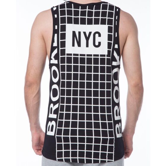 Red Bridge Herren Brooklyn NYC Oversize Tank Top schwarz