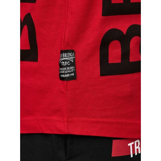 Red Bridge Mens Brooklyn NYC Oversize Tank Top Red