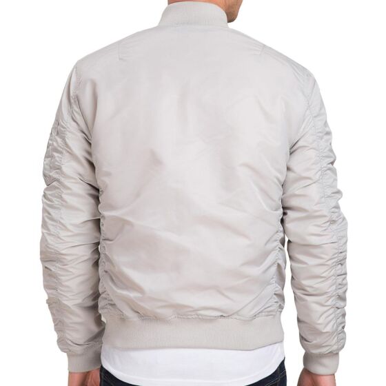 Red Bridge Herren Classic Bomber Jacke Bomberjacke grau