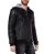 Red Bridge Mens Quilted Street Faux Leather Quilted Jacket Black