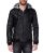 Red Bridge Mens Quilted Street Faux Leather Quilted Jacket Black M