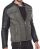 Red Bridge Mens Quilted Army Biker Faux Leather Quilted Jacket Khaki