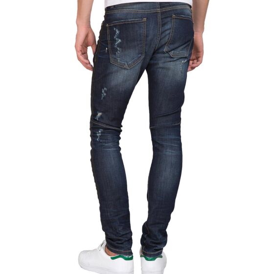 Red Bridge Mens ripped skinny jeans jeans pants blue