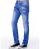 Red Bridge Mens Straight Cut Jeans Ripped Skinny Jeans Pants Blue