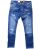 Red Bridge Mens Straight Cut Jeans Ripped Skinny Jeans Pants Blue
