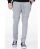 Red Bridge Mens Low Crotch Leather Joggers Grey