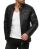 Red Bridge Mens Synthetic Leather Jacket Biker Jacket Biker Quilted Jacket Black