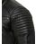 Red Bridge Mens Synthetic Leather Jacket Biker Jacket Biker Quilted Jacket Black