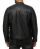 Red Bridge Mens Synthetic Leather Jacket Biker Jacket Biker Quilted Jacket Black XL