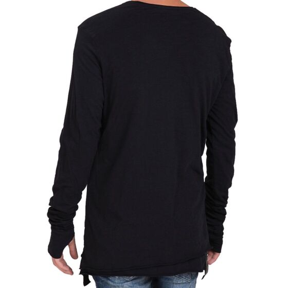 Red Bridge Herren Double Layer Cut Oversized Longsleeve schwarz