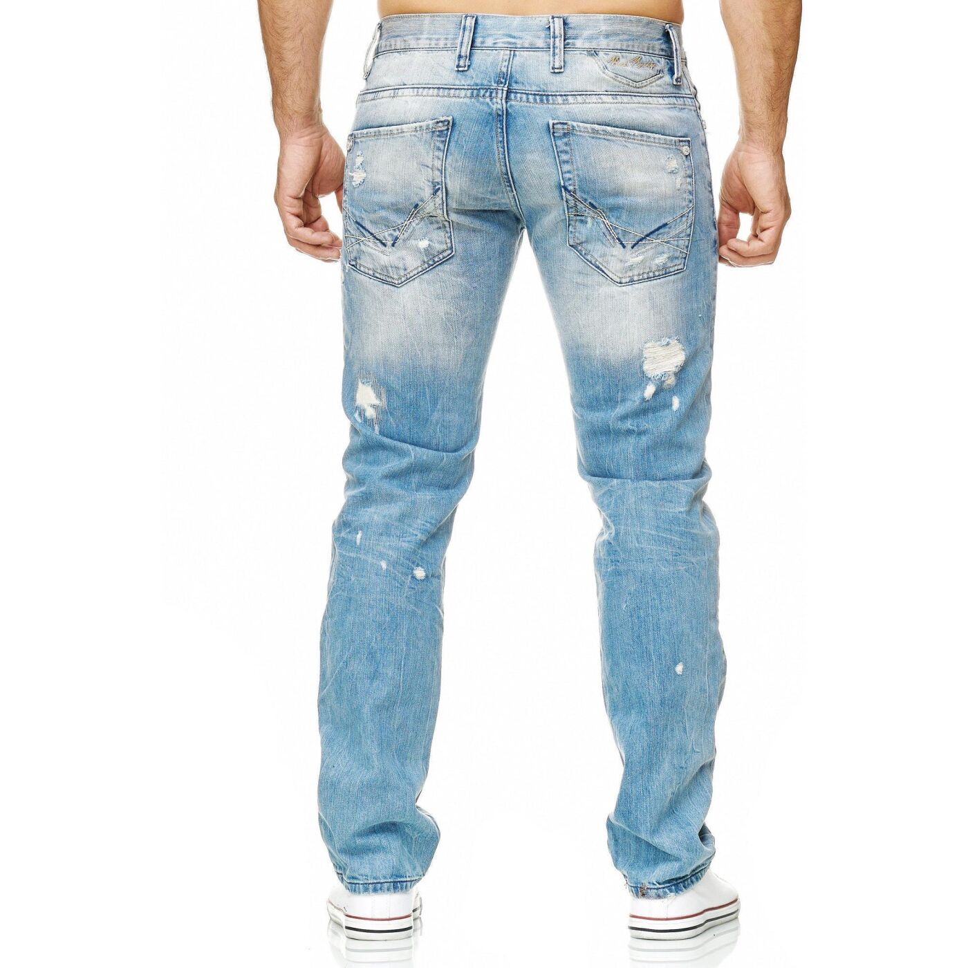 Sparen Sie 28% DSquared² Denim Straight-Leg-Jeans mit Distressed-Effet in Blau für Herren Herren Bekleidung Jeans Jeans mit Gerader Passform 
