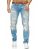 Mens ripped straight cut jeans