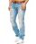 Mens ripped straight cut jeans