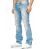 Mens ripped straight cut jeans